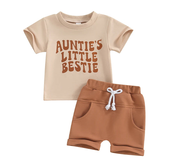 Aunties Little Bestie Shorts Set