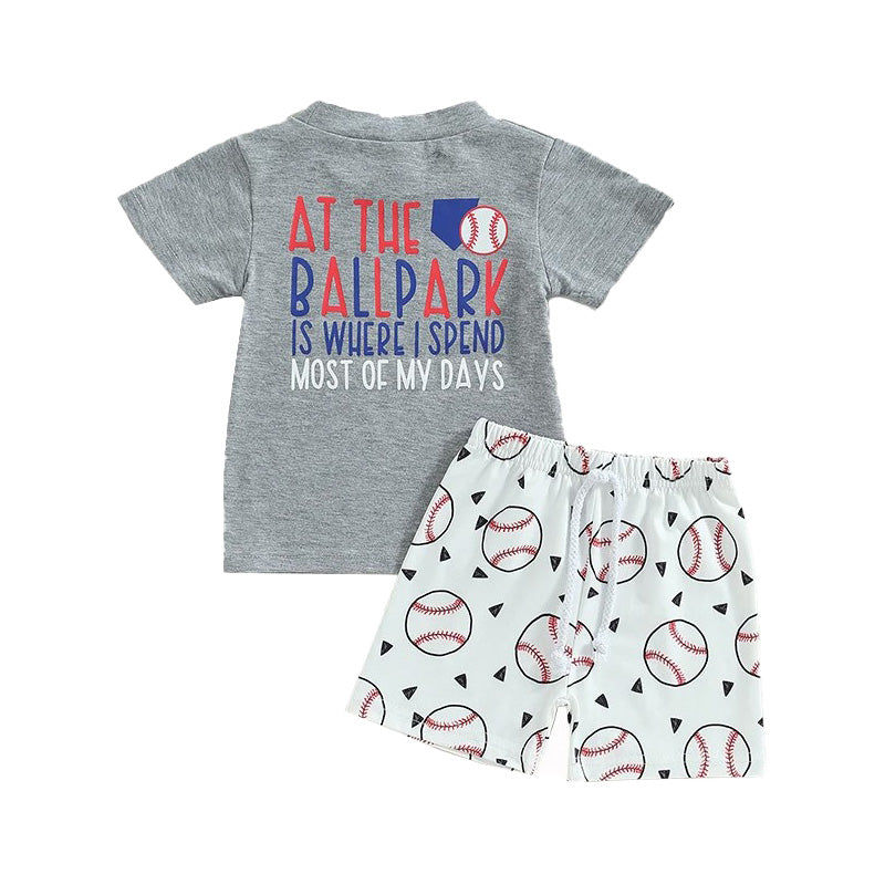 Baseball Shorts Set