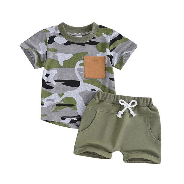 Camo Shorts Set