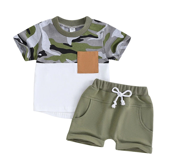 Camo Shorts Set