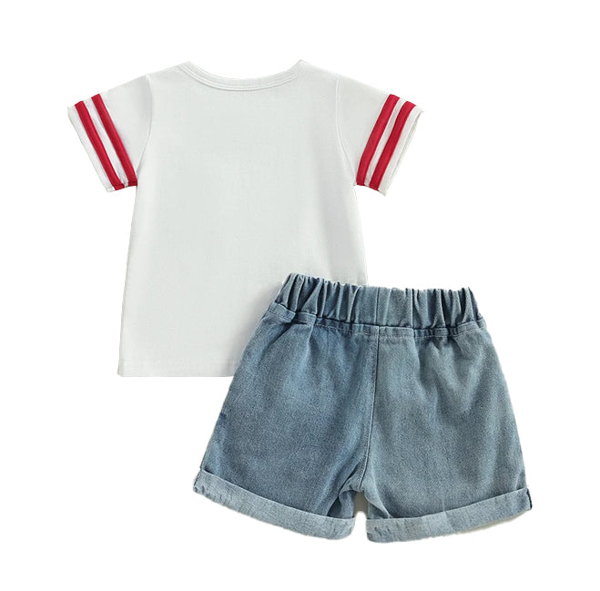 Flag Pocket Shorts Set