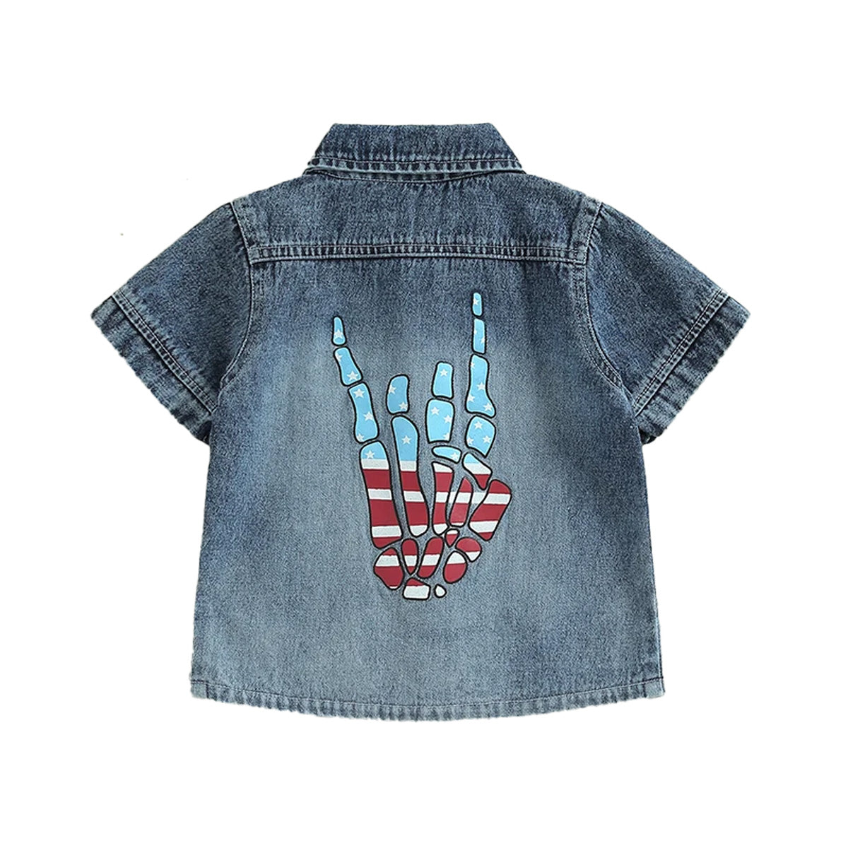 Freedom Rocks Denim Button Down Shirt