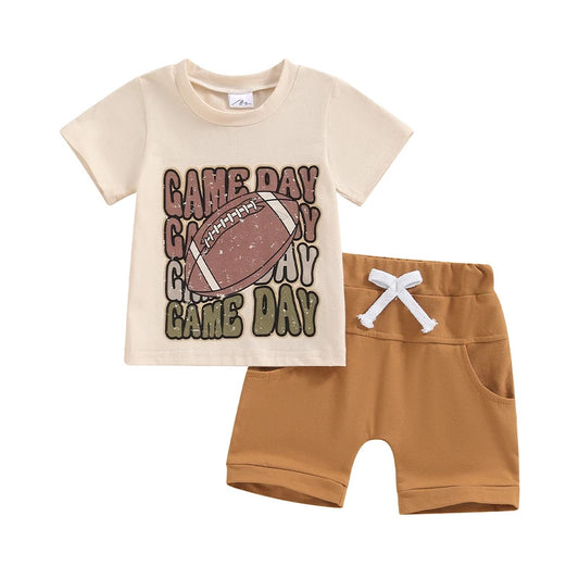 Game Day Football Shorts Set