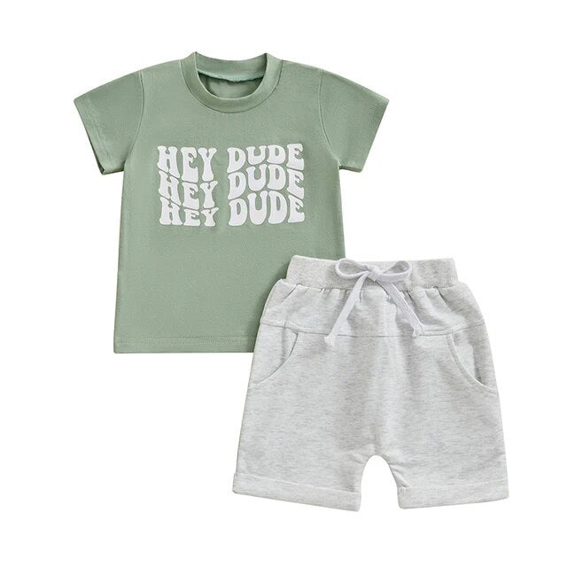 Hey Dude Shorts Set - Green