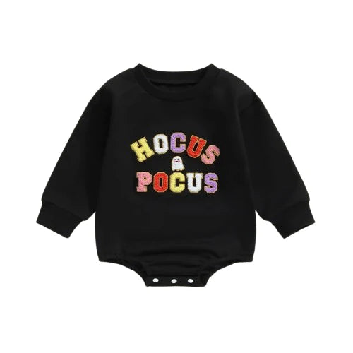 Hocus Pocus Embroidery Bubble Romper