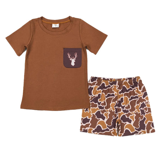 Camo Shorts Set- Buck