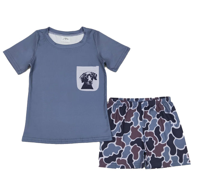 Camo Shorts Set- Dog