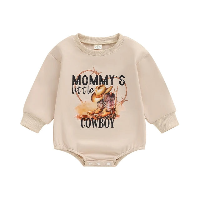 Mommy's Little Cowboy Bubble Romper