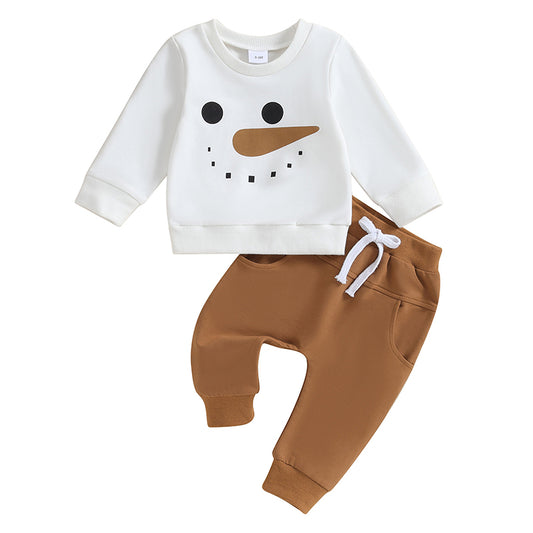 Snowman Sweater Pants Set