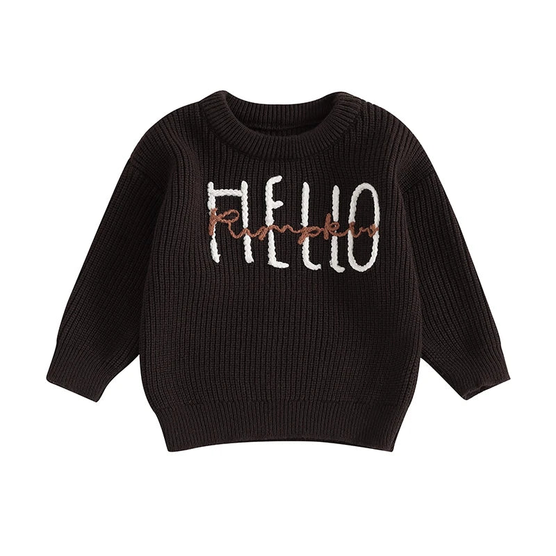 Hello Pumpkin Knit Sweater