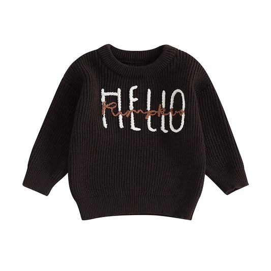 Hello Pumpkin Knit Sweater