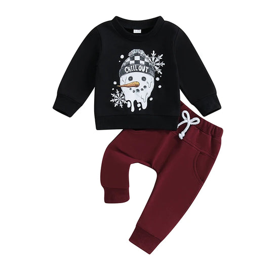 Chill Out Snowman Pants Set