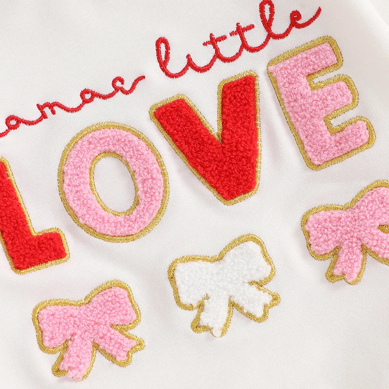 Dada's/ Mama's Little Love Flare Pants Set