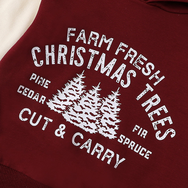 Farm Fresh Christmas Trees Hoodie Pants Set