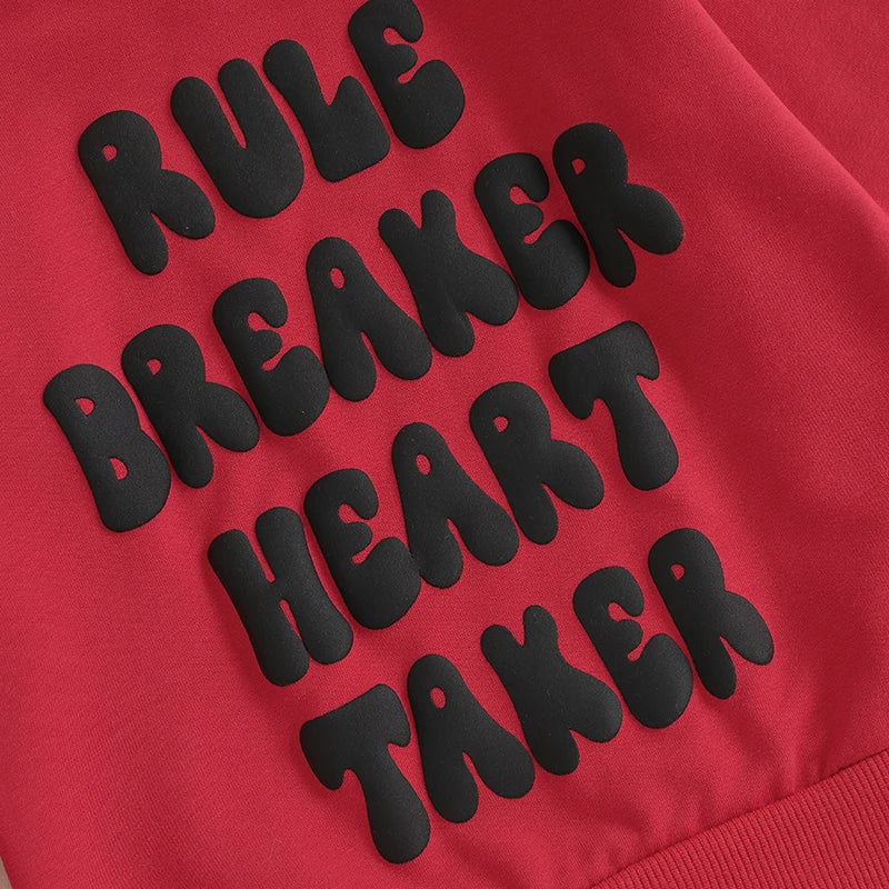 Rule Breaker Heart Taker Crew Neck