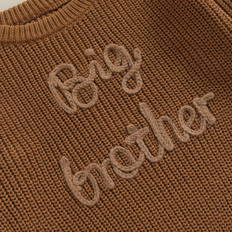 Big Brother Embroidered Knit Sweater