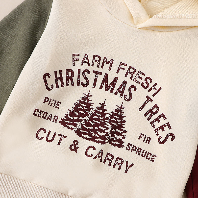 Farm Fresh Christmas Trees Hoodie Pants Set