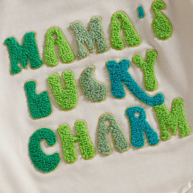 Mama's Lucky Charm Bubble Romper