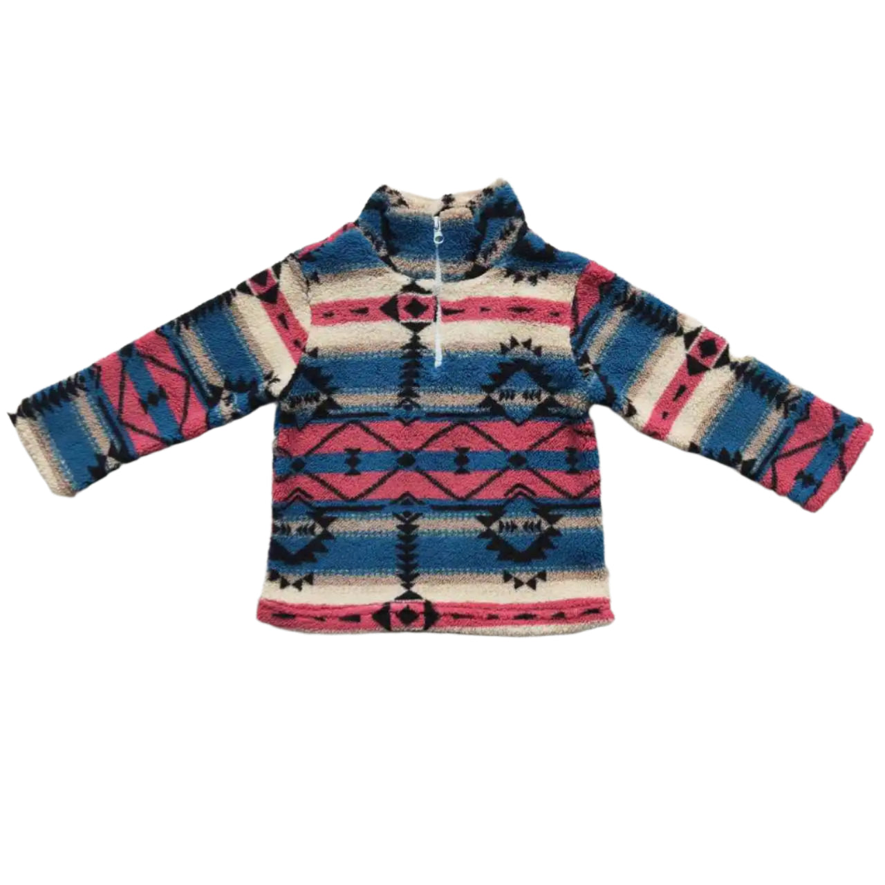 Fleece Aztec Print Quarter Zip