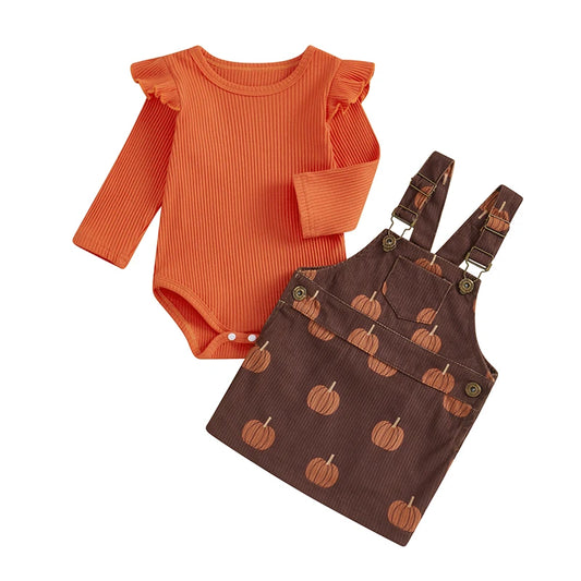 Pumpkin Overall Dress