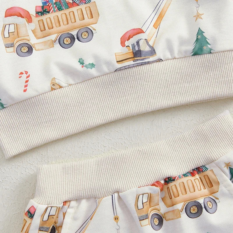 Christmas Construction Pants Set