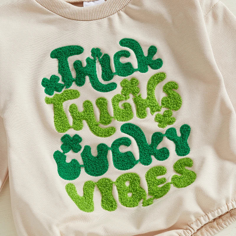 Thick Thighs Lucky Vibes Bubble Romper