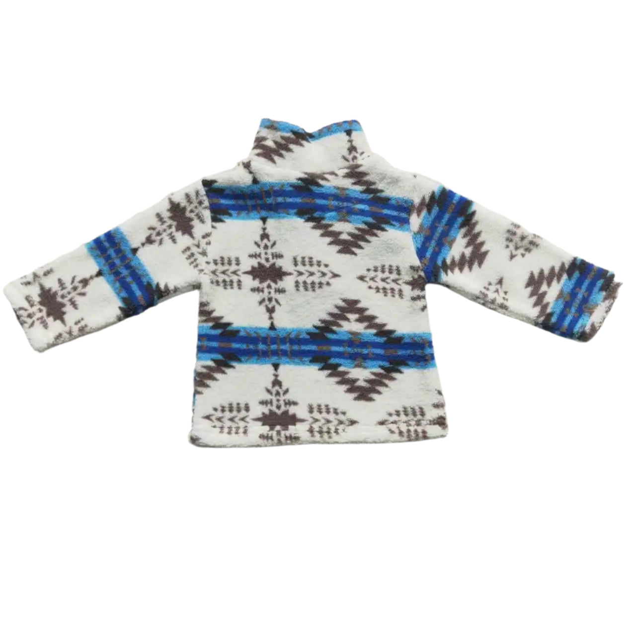 Fleece Aztec Print Quarter Zip