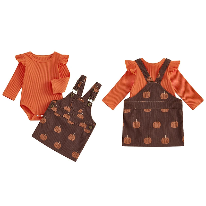 Pumpkin Overall Dress