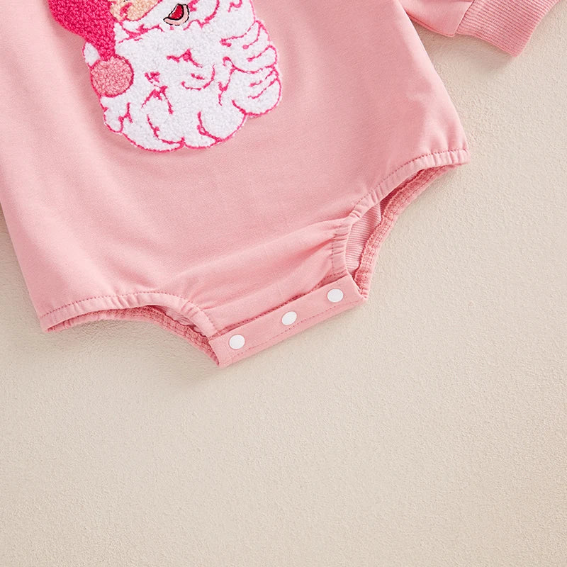 Pink Santa Bubble Romper