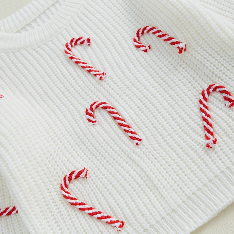 Candy Cane Knit Sweater