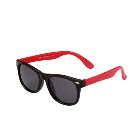 Polarized Toddler Sunglasses- Black/ Red