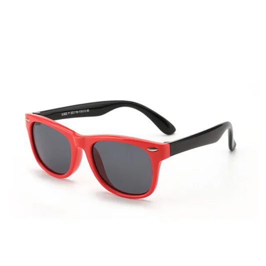 Polarized Toddler Sunglasses- Red/ Black