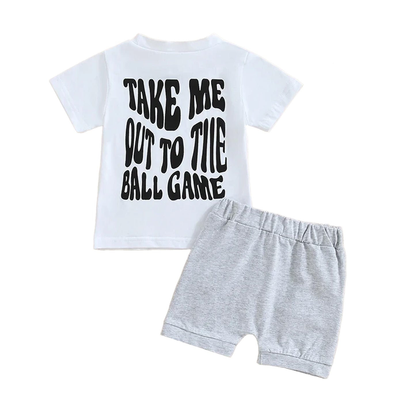 Take Me Out To the Ball Game Shorts Set