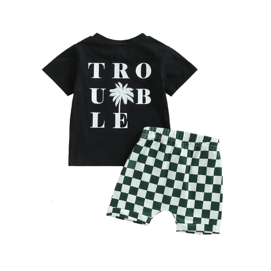 Trouble Shorts Set