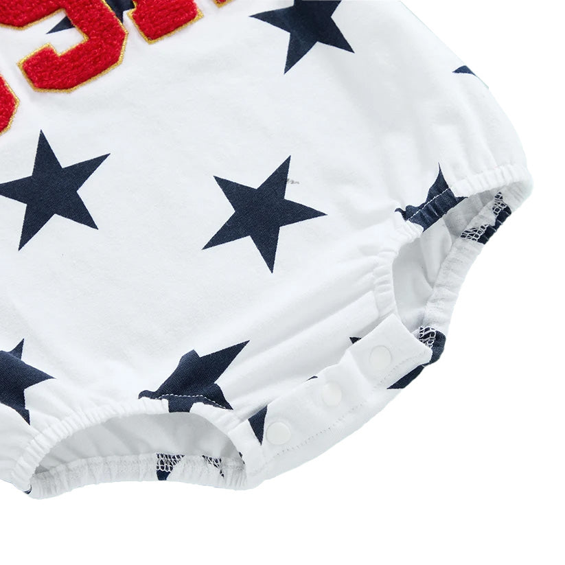 USA Star Bubble Romper