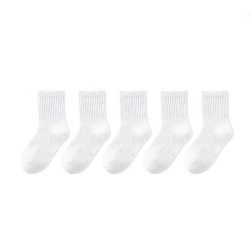 White Crew Socks